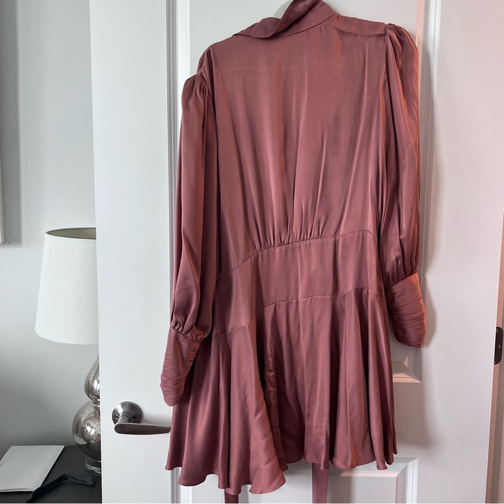 Zimmermann Silk Wrap Minidress - Picture 2 of 11